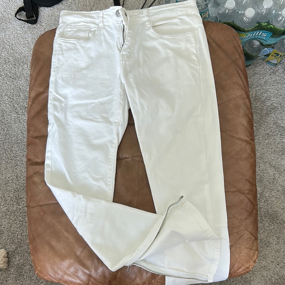 Crysp Denim Cream White Jeans
